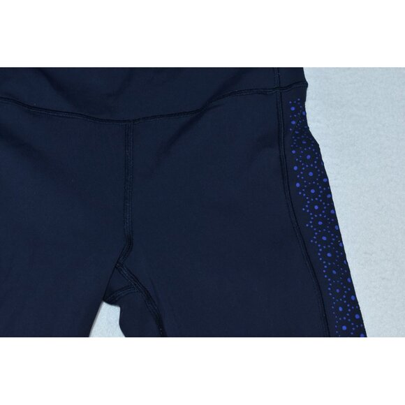 Lululemon Colour Me Quick Women's Leggings Size 4 Navy Blue Nulux 7/8 Tight 25" - Picture 5 of 16